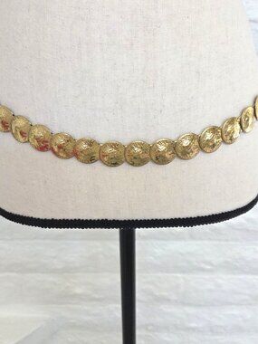 Coin Belt Womens Medium Gold Shells Hip Drape Dressy Hook Renaissance Festival